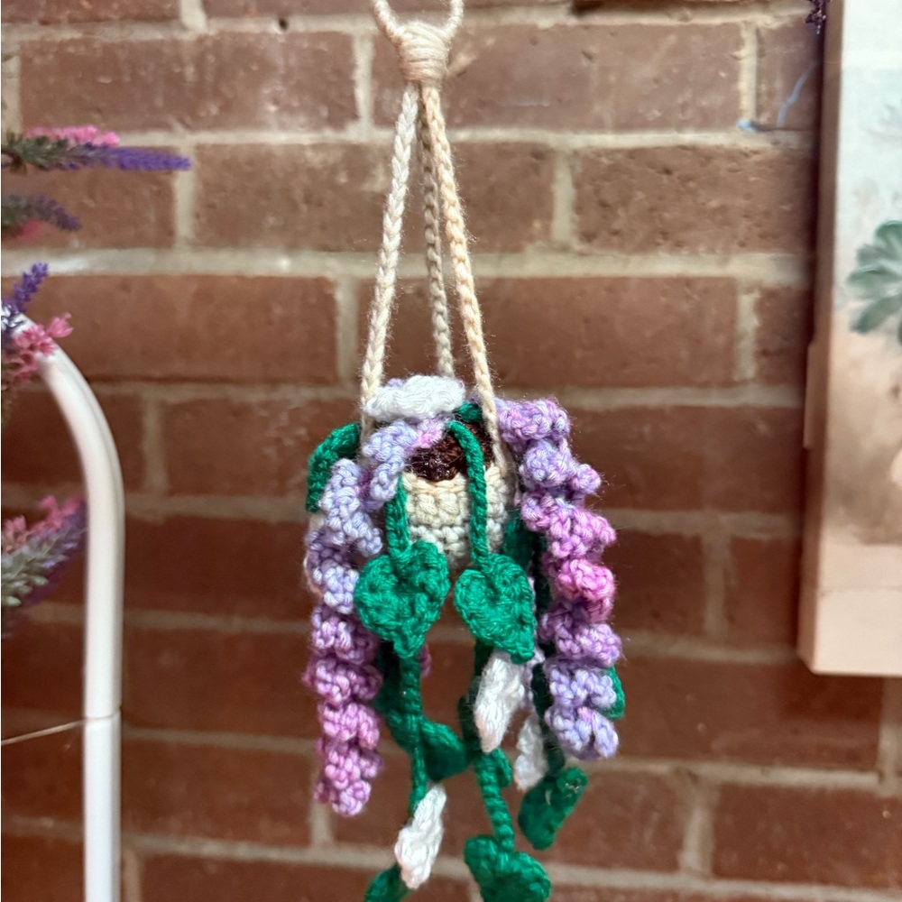 ✨💜SERENITY Hanging Crochet Planter Decor💜✨